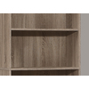 Monarch Specialties Bookshelf, Bookcase, 6 Tier, 72"H, Office, Bedroom, Laminate, Brown, Transitional I 7468